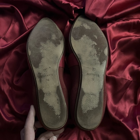 Cinnamon Red Rothy’s Point Mary Jane shoe flat bows size 12 EUC sustainable - Picture 5 of 5